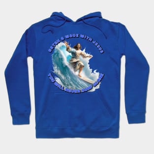 Jesus surfing Hoodie